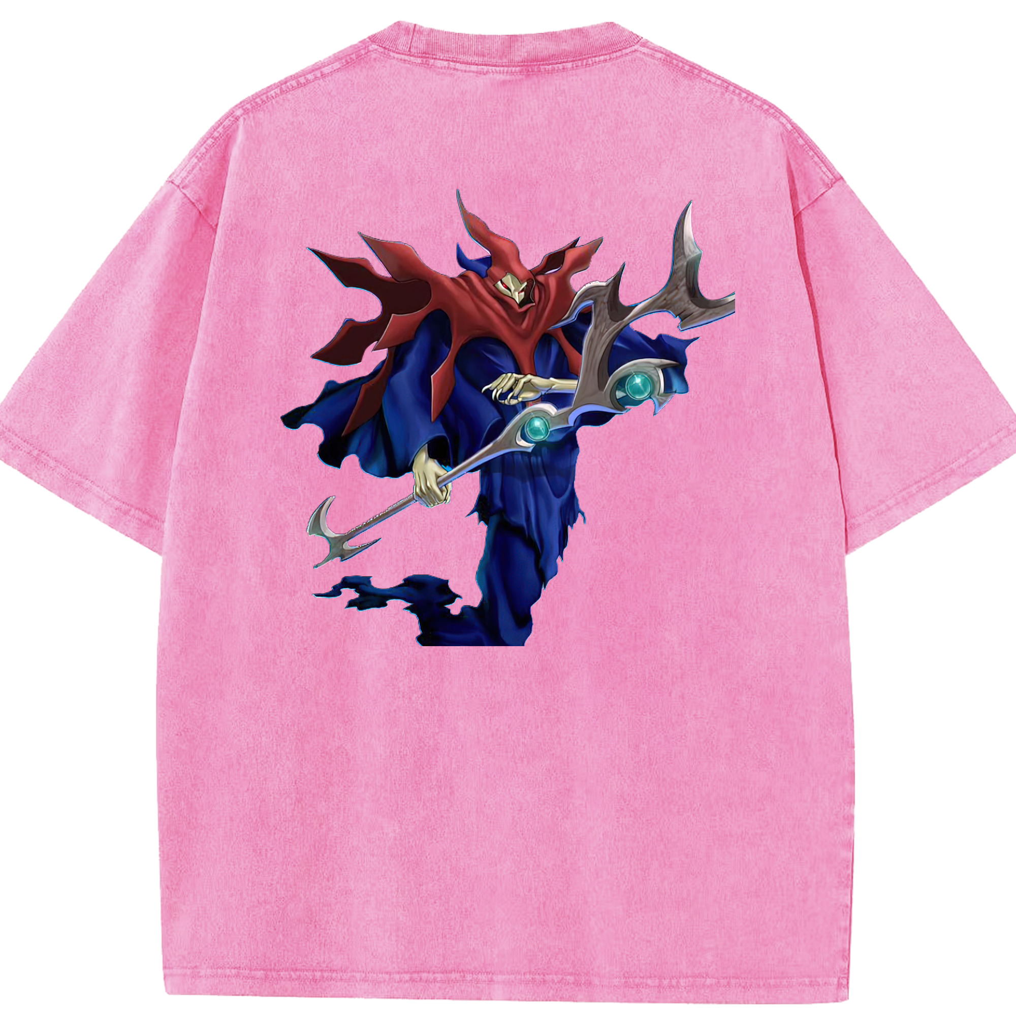 （画像用） 遊☆戯☆王 Yu-Gi-Oh! 綿100% ヴィンテージ風 半袖Tシャツ（背面プリント）